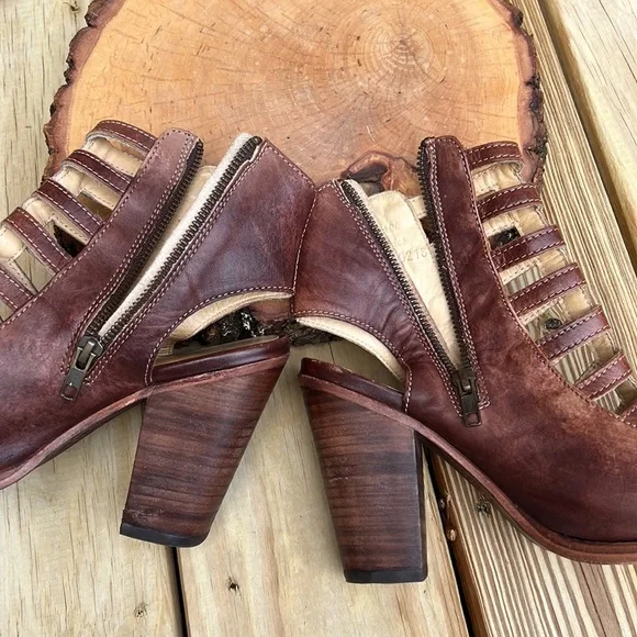 🥳 Host Pick 🥳 - BED|STU OCCAM Peep Toe Heel women size 9.5 - Picture 11 of 16